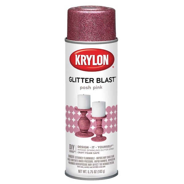 Krylon Krylon Glitter Blast Posh Pink Spray Paint 5.75 oz K03812000 - main